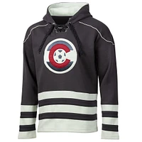 Men's Charcoal Colorado Rapids  Jersey Hook Hockey Pullover Hoodie