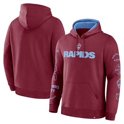 Sweat à capuche Fanatics pour homme Colorado Rapids Penalty Kick Legacy Bordeaux