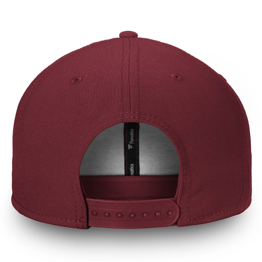 Men's Fanatics Burgundy Colorado Rapids Primary Emblem Snapback Adjustable Hat