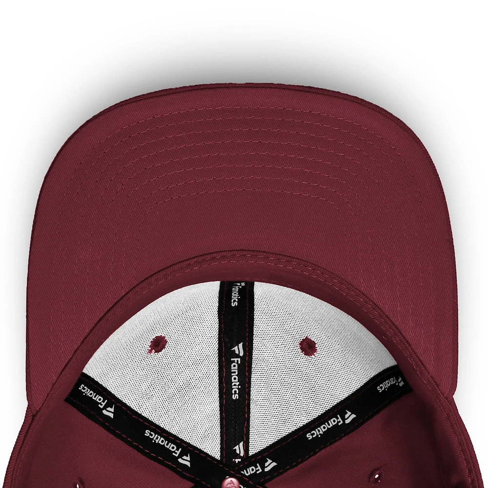 Men's Fanatics Burgundy Colorado Rapids Primary Emblem Snapback Adjustable Hat