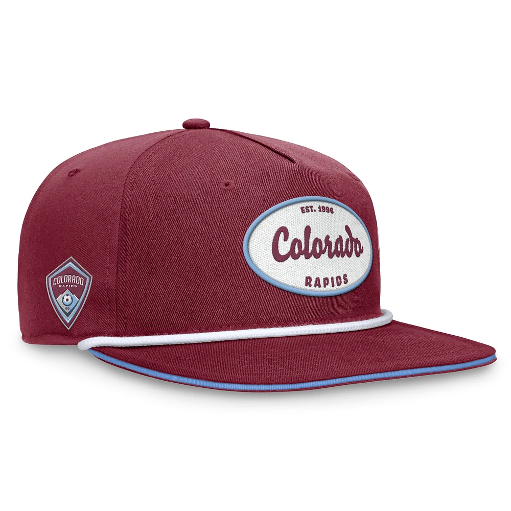 Men's Fanatics Garnet Colorado Rapids Iron Golf Snapback Hat