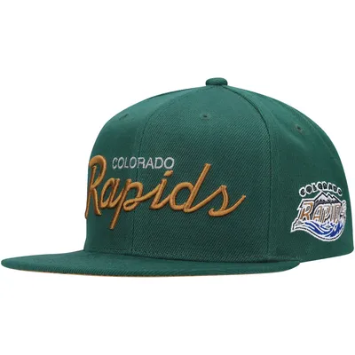 Colorado Rapids Mitchell & Ness Historic Logo Since '96 Foundation Script Snapback Hat - Green