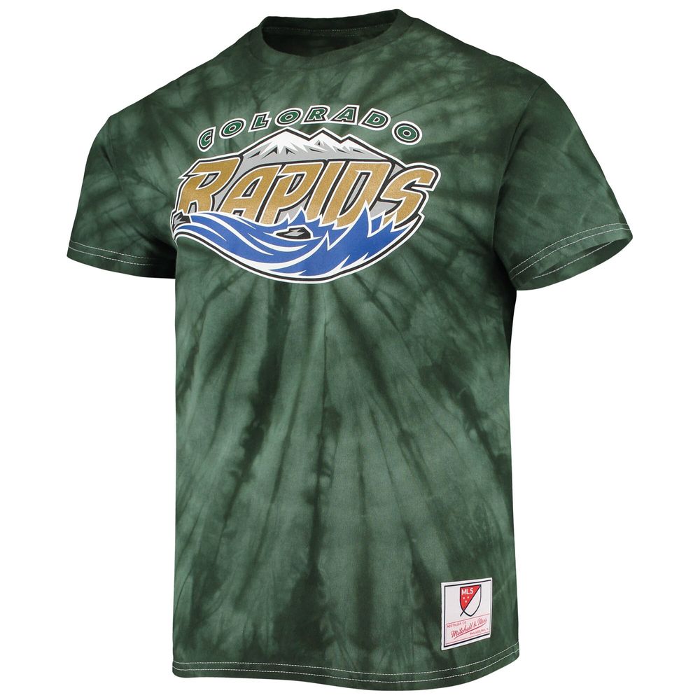 Men's Mitchell & Ness Green Colorado Rapids Since '96 Tie-Dye T-Shirt