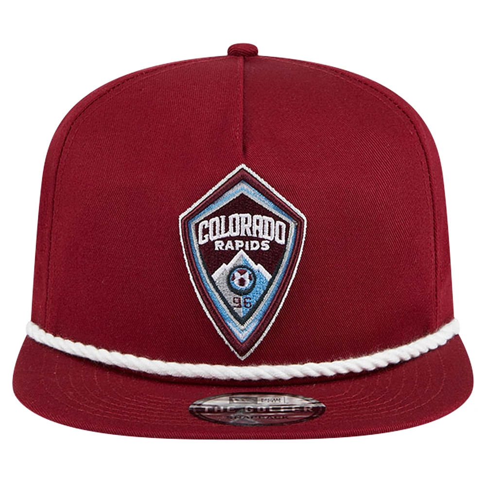 Men's New Era Burgundy Colorado Rapids The Golfer Kickoff Collection Adjustable Hat