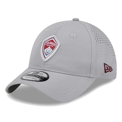 Casquette ajustable Colorado Rapids Active 9TWENTY New Era pour hommes, grise