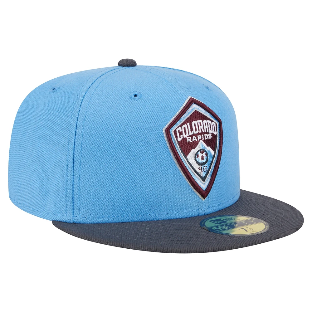 Men's New Era  Light Blue Colorado Rapids 2025 Kickoff 59FIFTY Fitted Hat