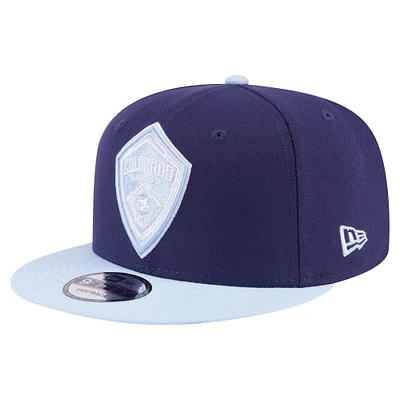 Casquette snapback bicolore 9FIFTY bleu marine Colorado Rapids pour homme New Era