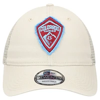 Men's New Era Tan Colorado Rapids Game Day 9TWENTY Adjustable Trucker Hat