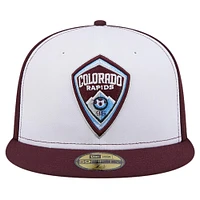 Men's New Era White/Burgundy Colorado Rapids 2024 Kick Off Collection 59FIFTY Fitted Hat