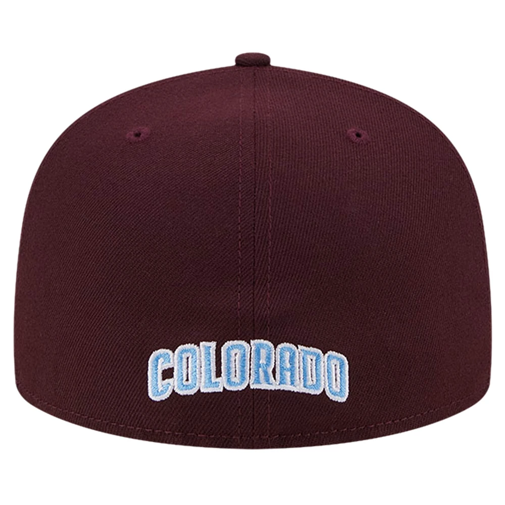 Men's New Era White/Burgundy Colorado Rapids 2024 Kick Off Collection 59FIFTY Fitted Hat