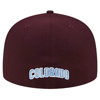 Men's New Era White/Burgundy Colorado Rapids 2024 Kick Off Collection 59FIFTY Fitted Hat