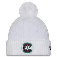 Men's New Era  White Colorado Rapids 2025 Jersey Hook Cuffed Knit Hat with Pom