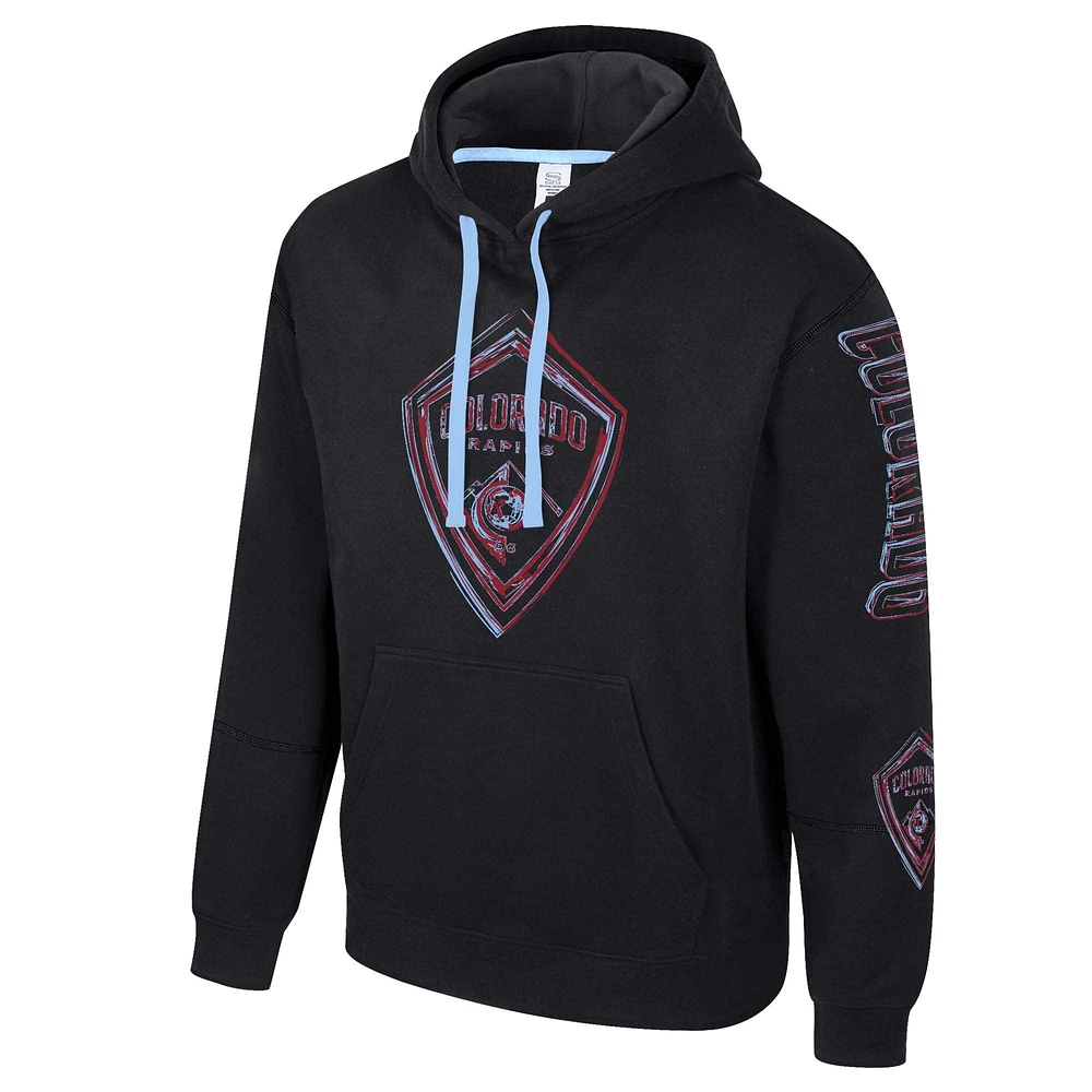 Men's Stadium Essentials Black Colorado Rapids Elementized Pullover Hoodie