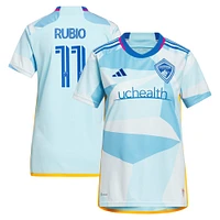 Maillot adidas Diego Rubio pour femme bleu clair Colorado Rapids 2023 New Day Kit Replica