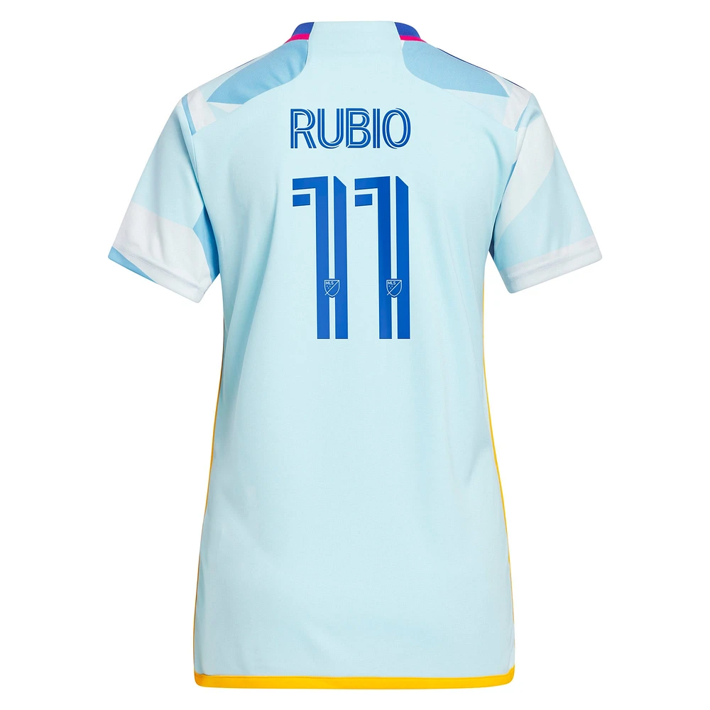 Maillot adidas Diego Rubio pour femme bleu clair Colorado Rapids 2023 New Day Kit Replica