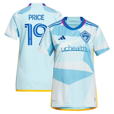 Women's adidas Jack Price Light Blue Colorado Rapids 2023 New Day Kit Replica Jersey