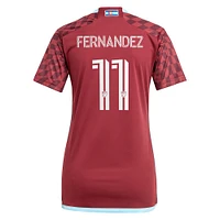 Women's adidas Omir Fernandez Burgundy Colorado Rapids 2024 One Flag Kit Replica Player Jersey