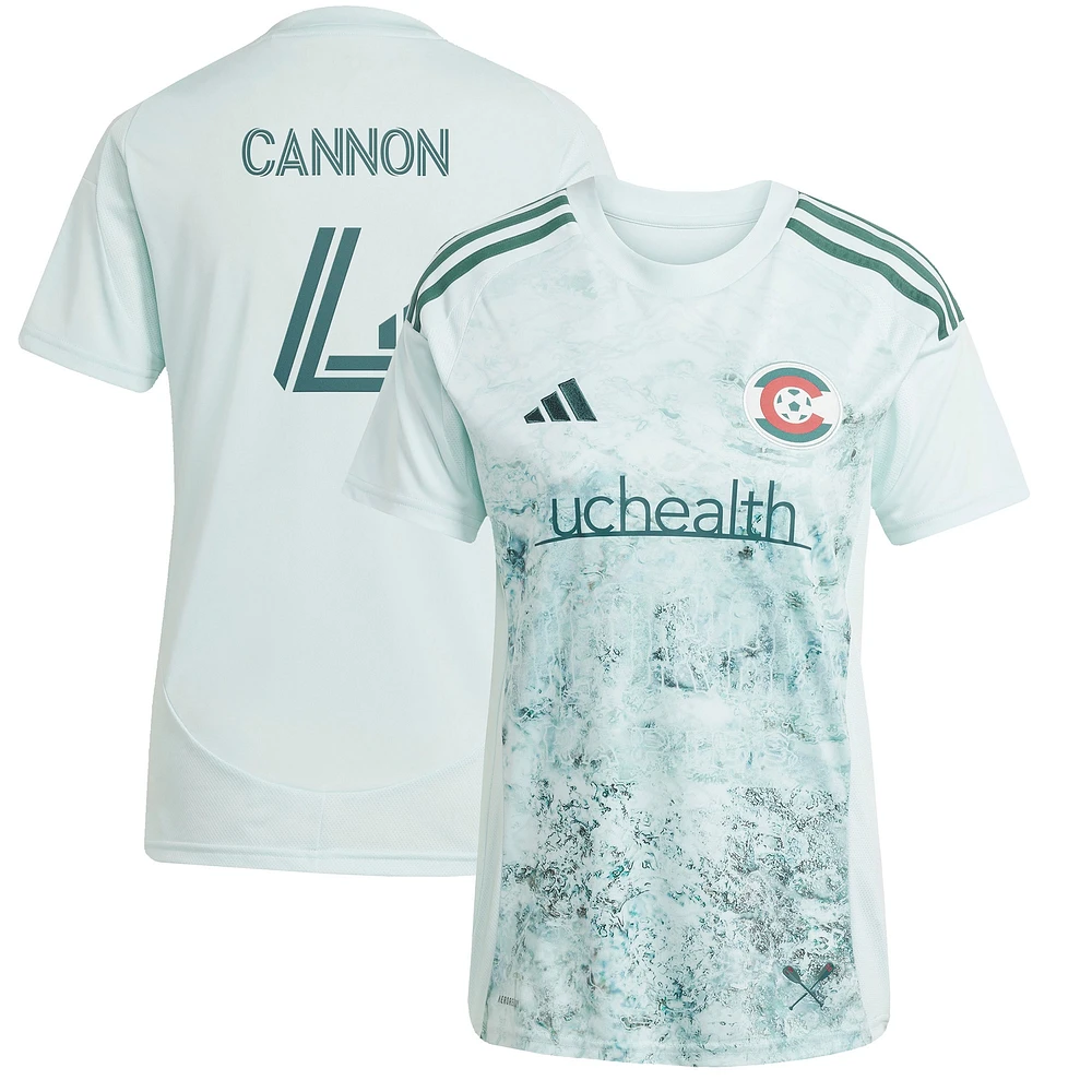 Women's adidas Reggie Cannon Green Colorado Rapids 2025 Headwaters Replica Player Jersey