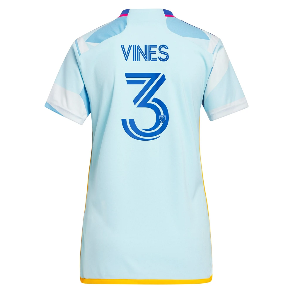 Maillot de joueur réplique adidas Sam Vines Colorado Rapids 2024 New Day Kit pour femme - Bleu clair