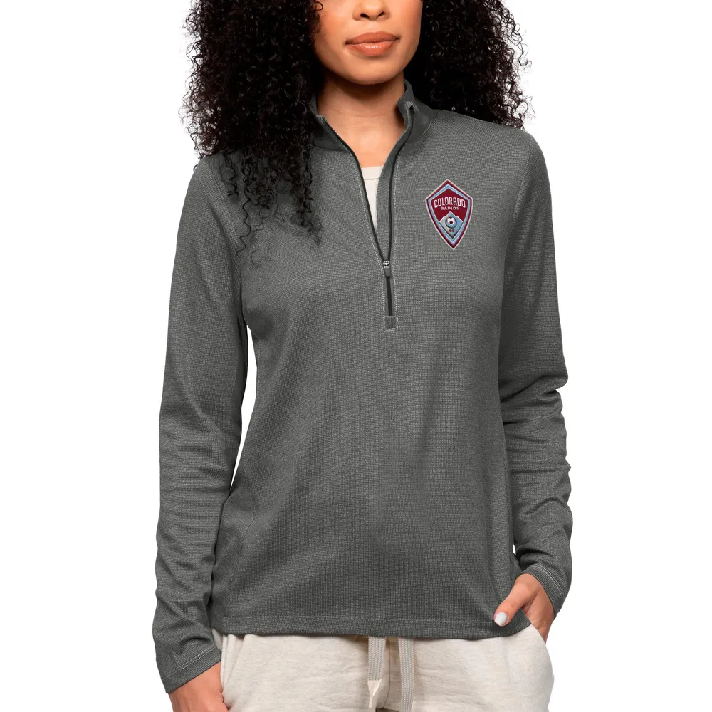Lids Colorado Rapids Antigua Women's Team Logo Epic Quarter-Zip Pullover  Top - Heather Charcoal