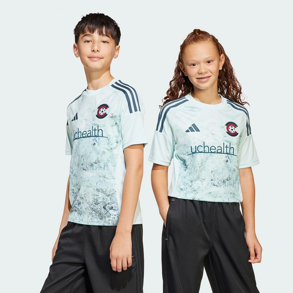 Maillot réplique adidas vert Colorado Rapids 2025 Headwaters pour jeunes
