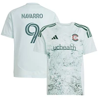 Maillot de joueur réplique adidas Rafael Navarro vert Colorado Rapids 2025 Headwaters pour jeunes