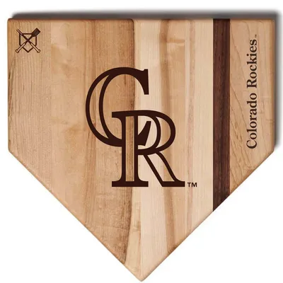 Colorado Rockies Baseball BBQ 12'' x 12'' Home Plate Cutting Board