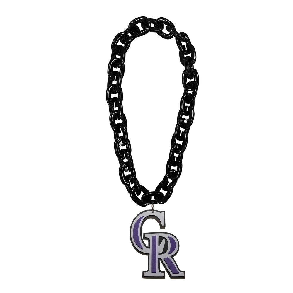 Black Colorado Rockies Team Logo Fan Chain