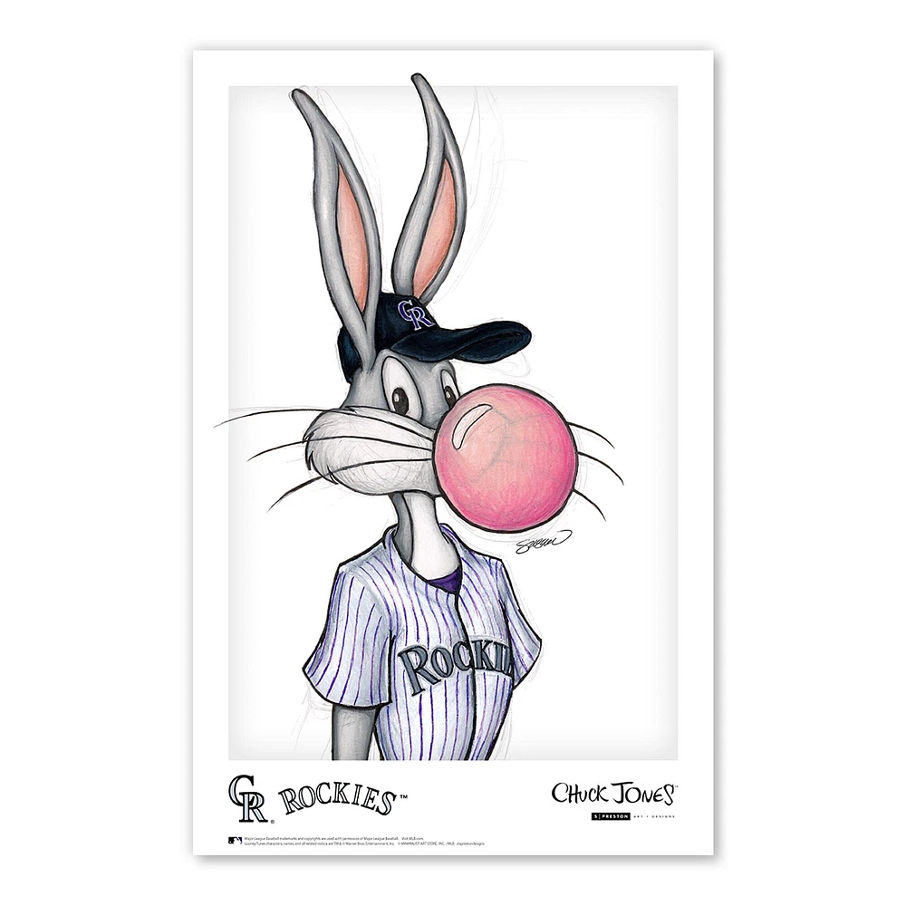 Bugs Bunny Colorado Rockies 11" x 17" Looney Tunes Poster Print