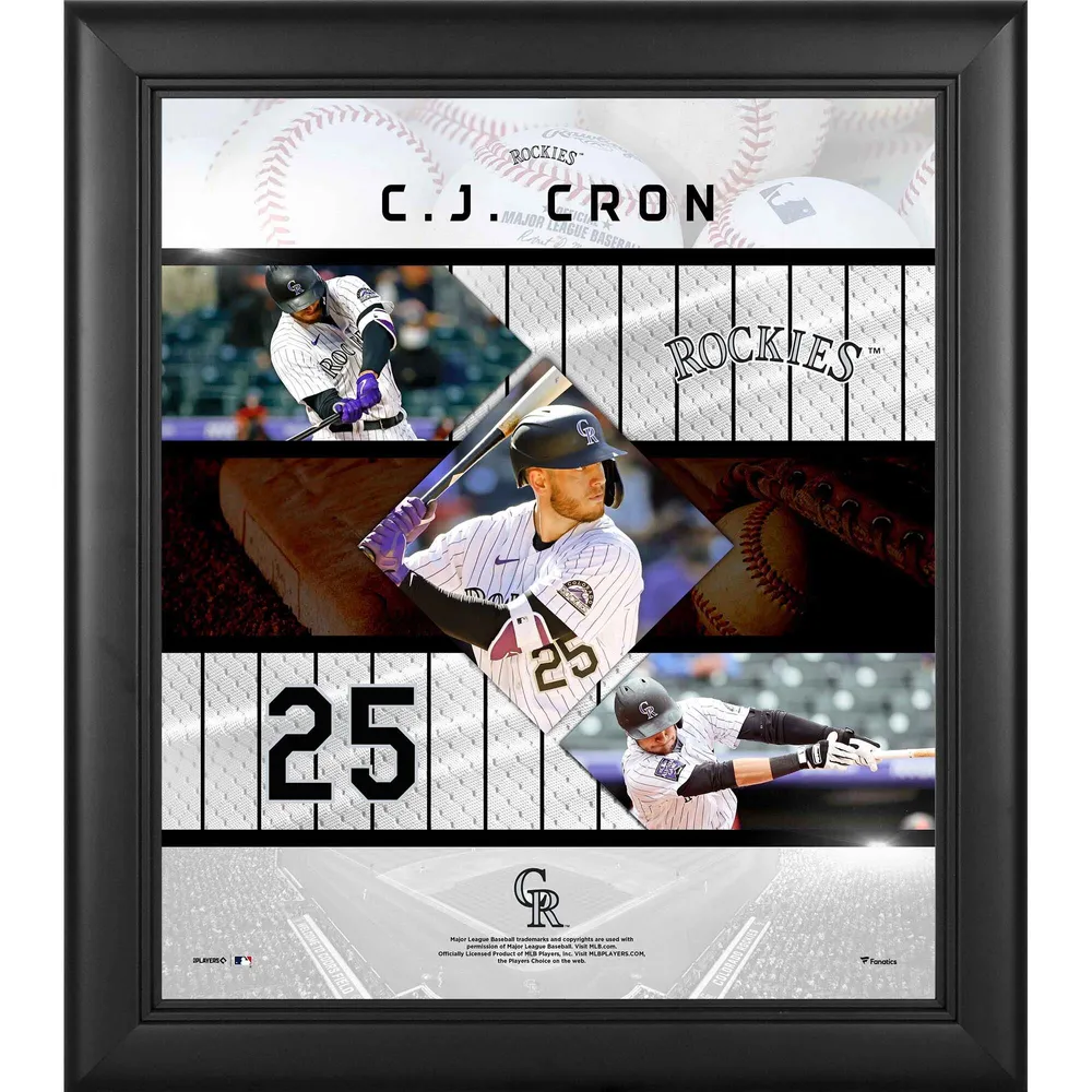 Lids CJ Cron Colorado Rockies Fanatics Authentic Framed 15 x 17 Stitched  Stars Collage
