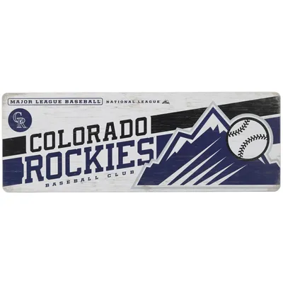 Colorado Rockies 10" x 28" Traditions Wood Sign
