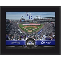 Plaque d'équipe sublimée Colorado Rockies 10,5" x 13"
