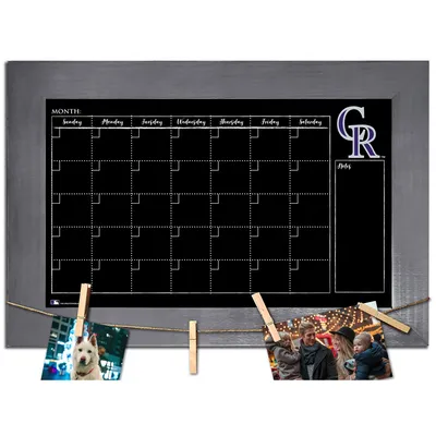 Colorado Rockies 11" x 19" Monthly Chalkboard with Frame & Clothespins Sign
