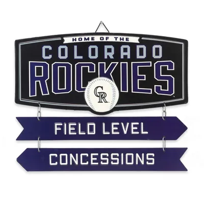 Colorado Rockies 11.8'' x 14.7'' Field Metal Sign