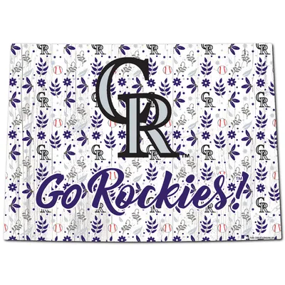 Colorado Rockies 12'' Floral State Sign