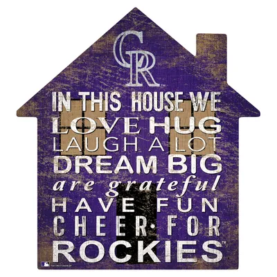 Colorado Rockies 12'' Team House Sign