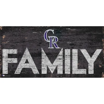 Colorado Rockies 12'' x 6'' Family Sign