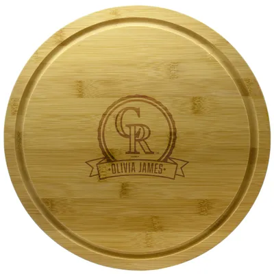 Colorado Rockies 13'' Personalized Rotating Bamboo Server