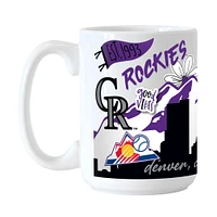 Rocheuses du Colorado 15 oz. Tasse en céramique indigène