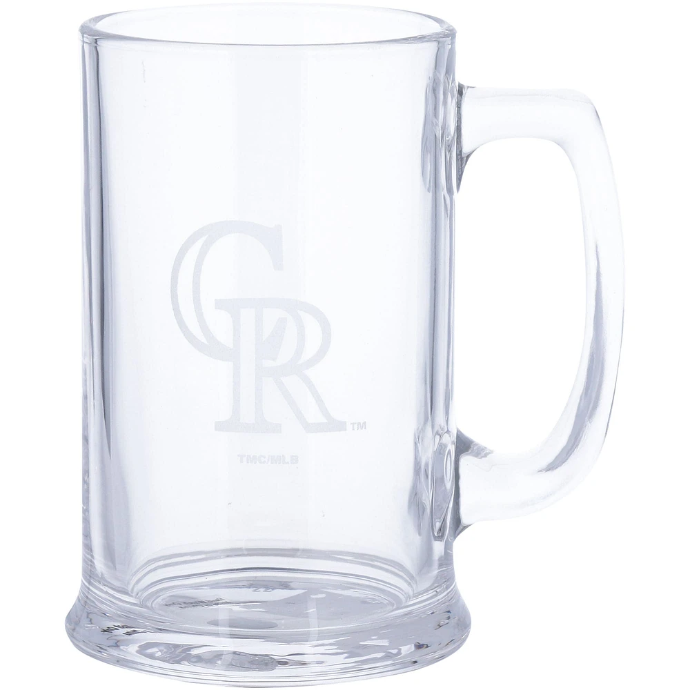 Colorado Rockies 15oz. Stein Glass