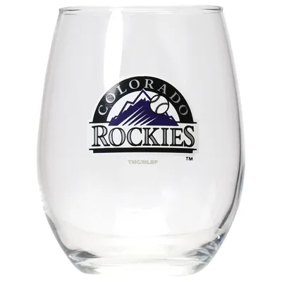 Colorado Rockies 15oz. Stemless Wine Glass