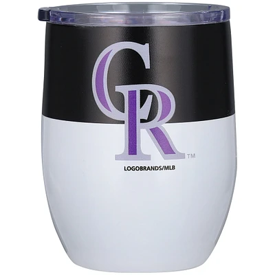 Colorado Rockies 16oz. Colorblock Stainless Steel Curved Tumbler