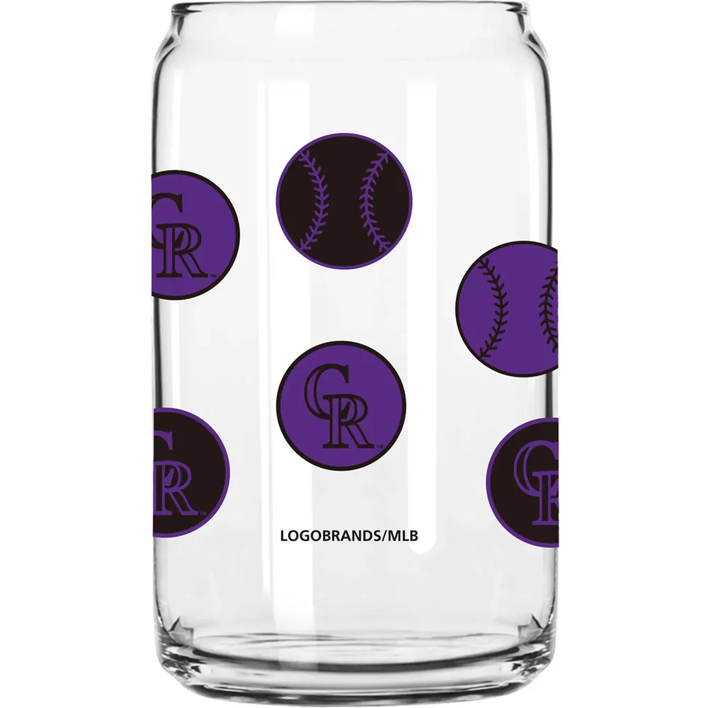 Colorado Rockies 16oz. Smiley Can Glass