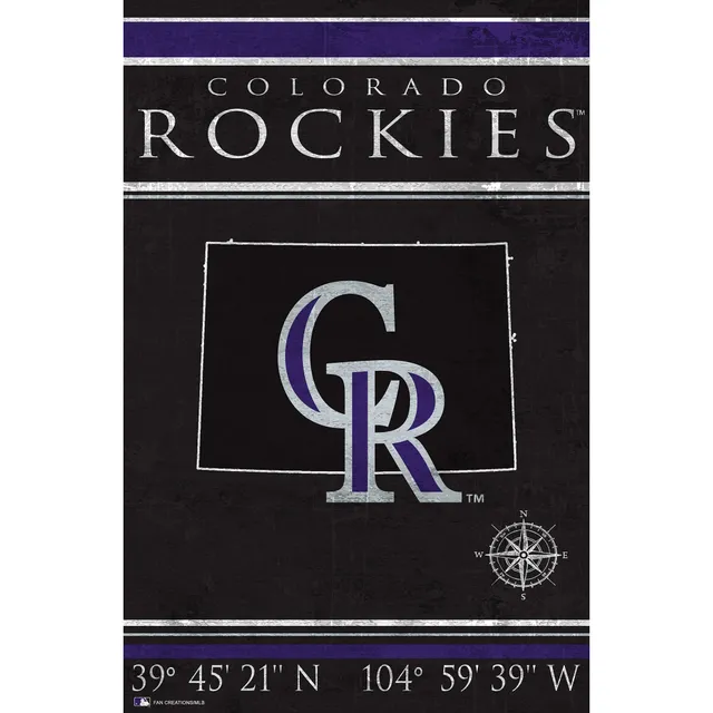 Fanatics Authentic Colorado Rockies Brown Framed Logo Jersey Display Case