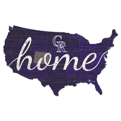 Colorado Rockies 18'' x 18'' USA Shape Cutout Sign