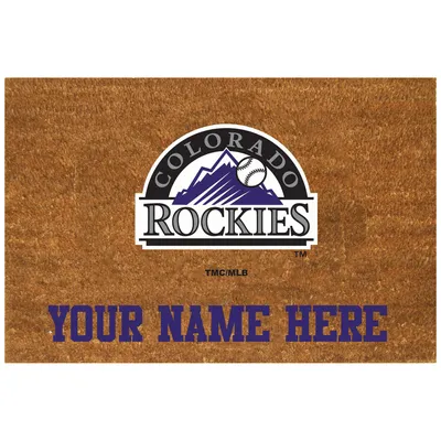 Colorado Rockies 19.5'' x 29.5'' Personalized Door Mat