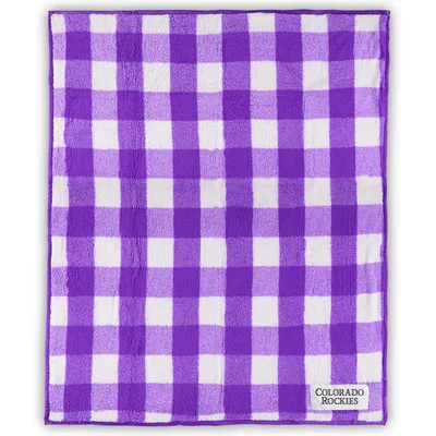 Colorado Rockies 50'' x 60'' Buffalo Check Frosty Fleece Blanket