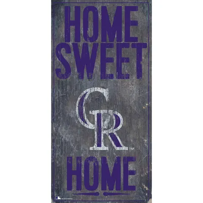 Colorado Rockies 6'' x 12'' Home Sweet Home Sign