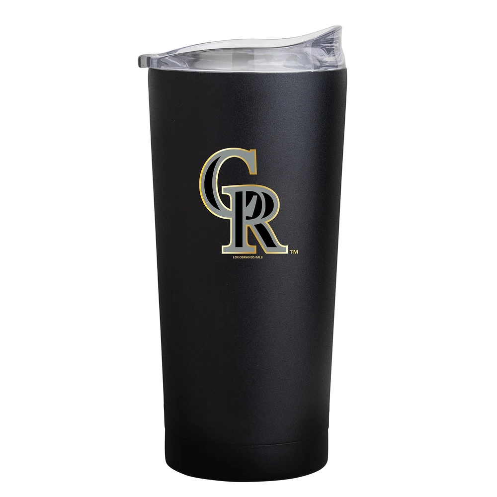 Colorado Rockies Black Foil 20oz. Powder Coat Tumbler