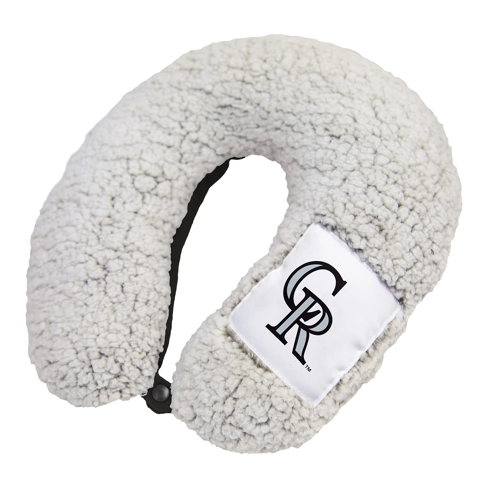 Colorado Rockies Frosty Sherpa Neck Pillow